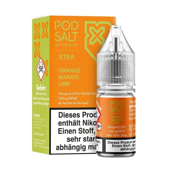 Pod Salt Xtra Liquid | Orango Mango Lime | 20mg/ml