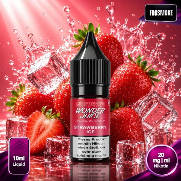 Wonder Juice | Nicsalt Liquid | Strawberry Ice | 20mg/ml