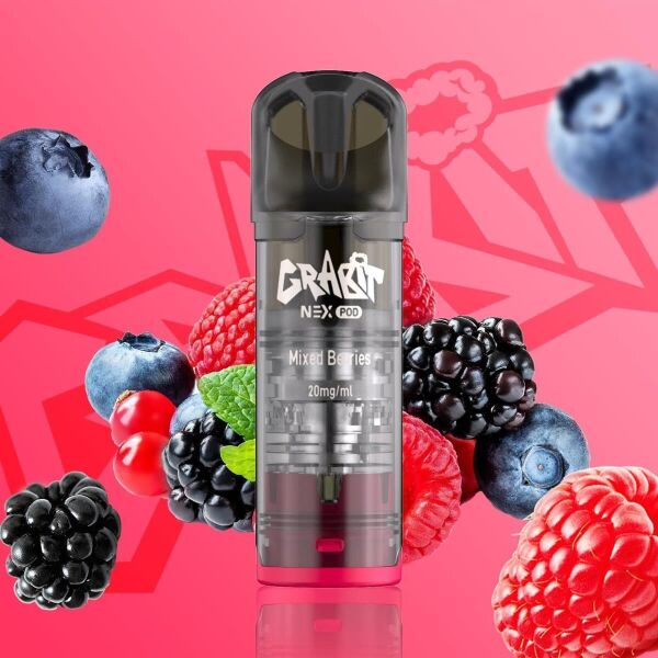 Grabit Nex 2er-Pods – Mixed Berries, ELFA-kompatibel