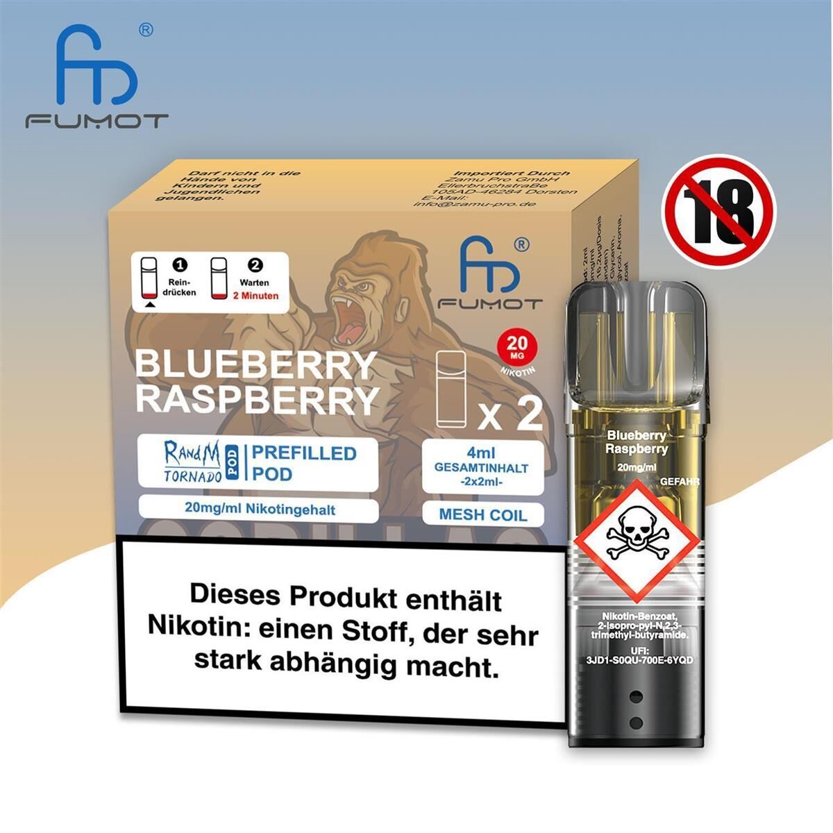 elfbar elfa kaufen RandM Tornado Pro - Gorilla Mehrweg Vape main image 0