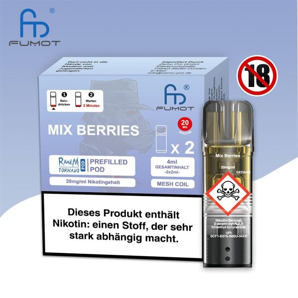 RandM Tornado Pod | Mixed Berries | Elfa kompatibel