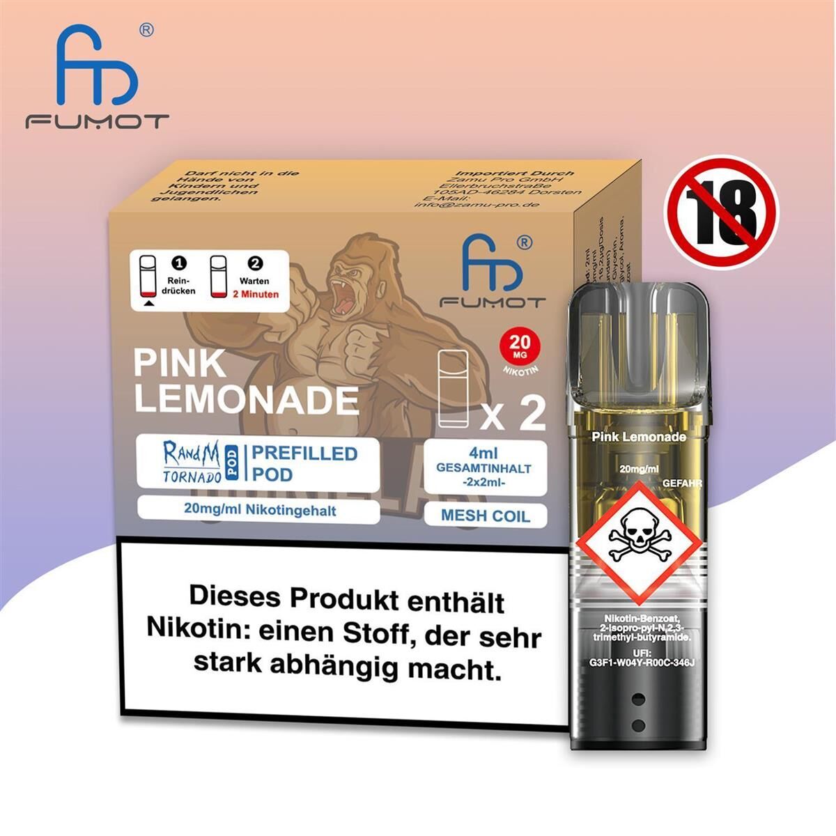 randm tornado 7000 pink lemonade Randm Tornado 7000 0mg Strawberry Watermelon Lemonade 7000 Disposable –  Royal Vapes main image 1