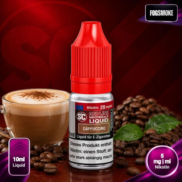 SC Red Line | Nicsalt Liquid | Cappuccino | 5mg/ml