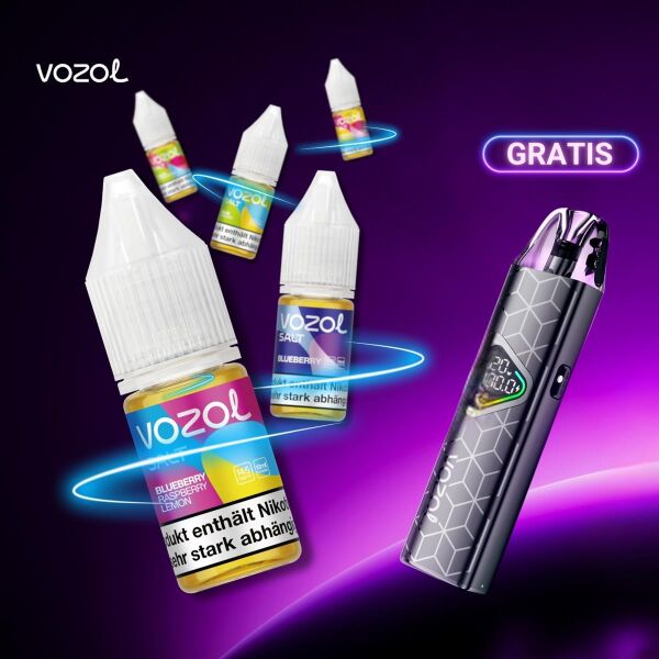 AKTION | 5x Vozol Liquid  + 1x Vozol Ace Go GRATIS