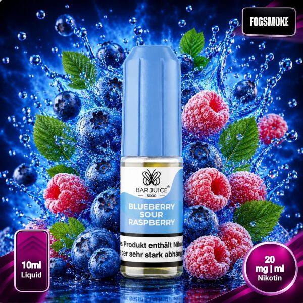 Bar Juice 5000 | Nicsalt Liquid | Blueberry Sour Raspberry | 20mg/ml
