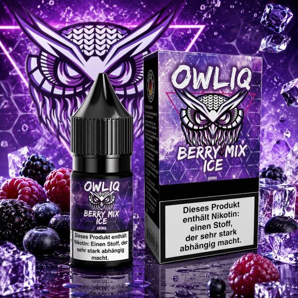 OWLIQ Nikotinsalz-Liquid – Berry Mix Ice, 10 mg/ml