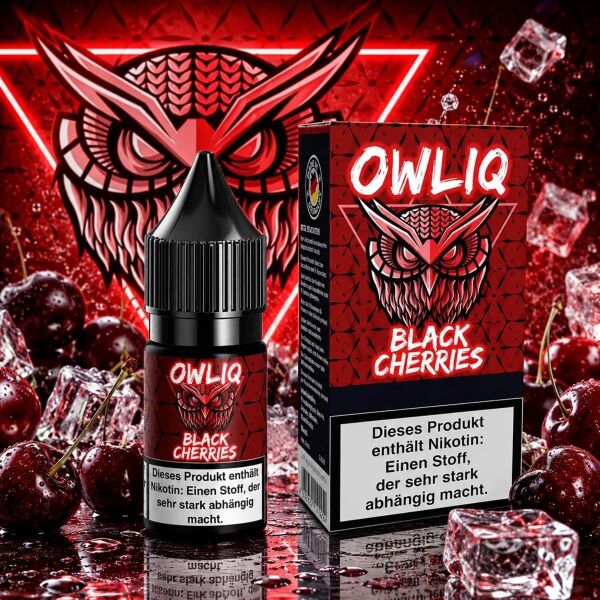 OWLIQ Nikotinsalz-Liquid – Black Cherries, 20 mg/ml