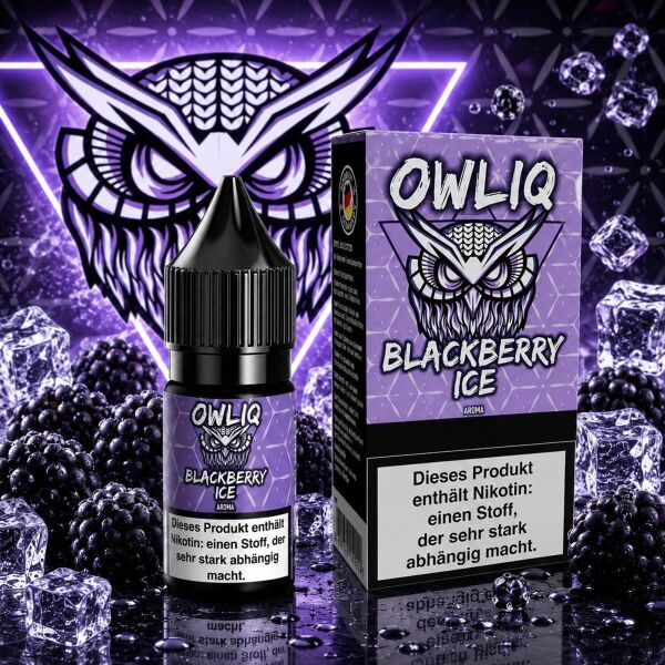OWLIQ Nikotinsalz-Liquid – Blackberry Ice, 10 mg/ml