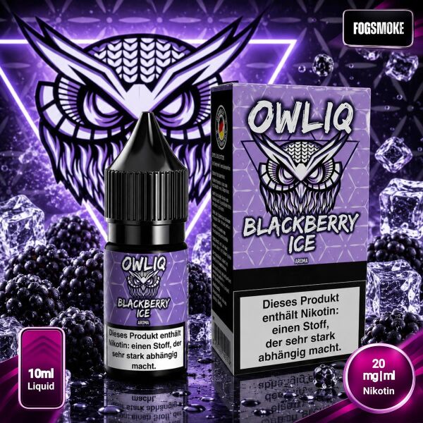 Owliq Liquid | Blackberry Ice | 20mg/ml