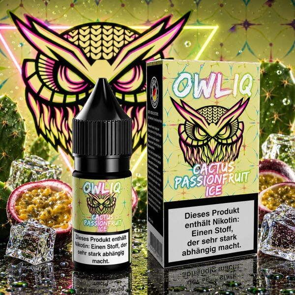 OWLIQ Nikotinsalz-Liquid – Cactus Passionfruit Ice, 10 mg/ml