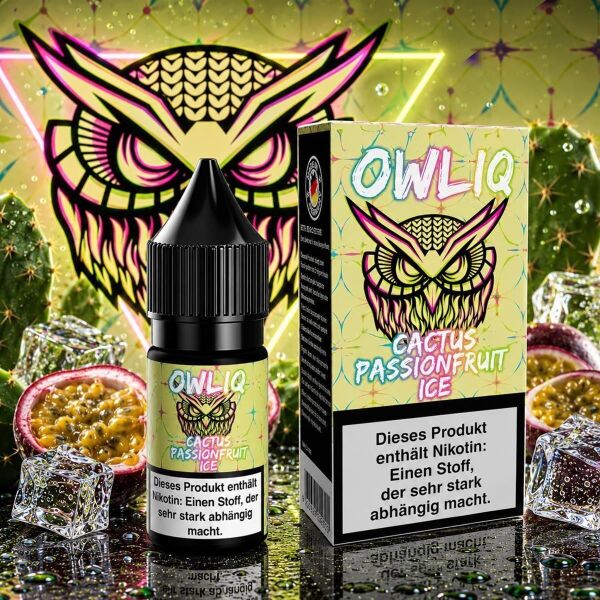 OWLIQ Nikotinsalz-Liquid – Cactus Passionfruit Ice, 20 mg/ml
