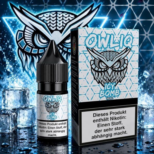 OWLIQ Nikotinsalz-Liquid – Icy Bomb, 10 mg/ml