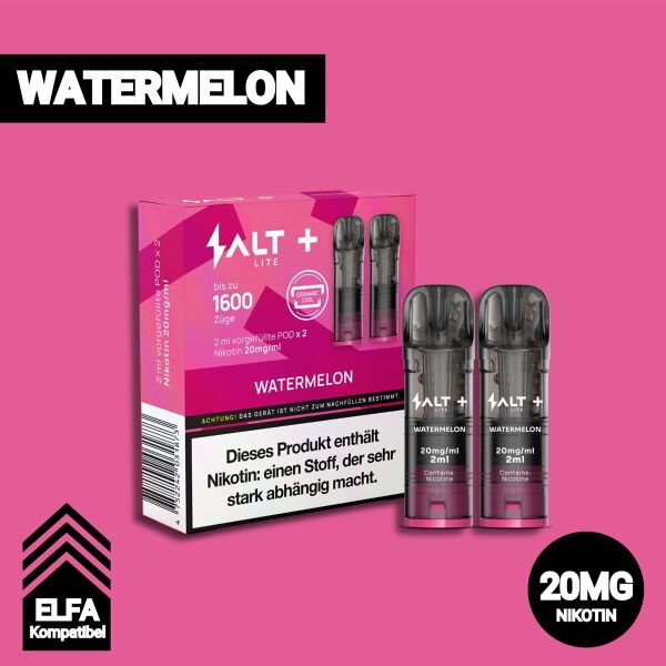 Salt+ Lite Pods | Watermelon | Elfa-Kompatibel