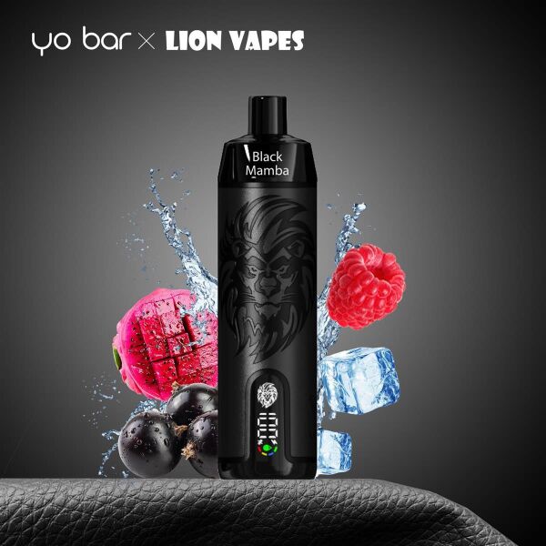 Yo Bar X Lion Vapes | Black Mamba | 10.000 Puffs | 0mg Nikotin
