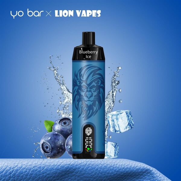 Yo Bar X Lion Vapes | Blueberry Ice |10.000 Puffs | 0mg Nikotin