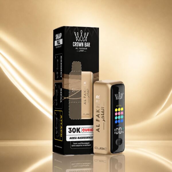 Al Fakher 30K Cubic Akku – Rich Gold