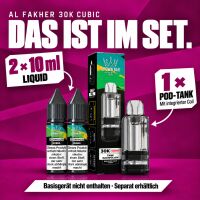 Al Fakher 30K Cubic | Blue Razz Lemonade | 2x Liquid & Pod-Tank