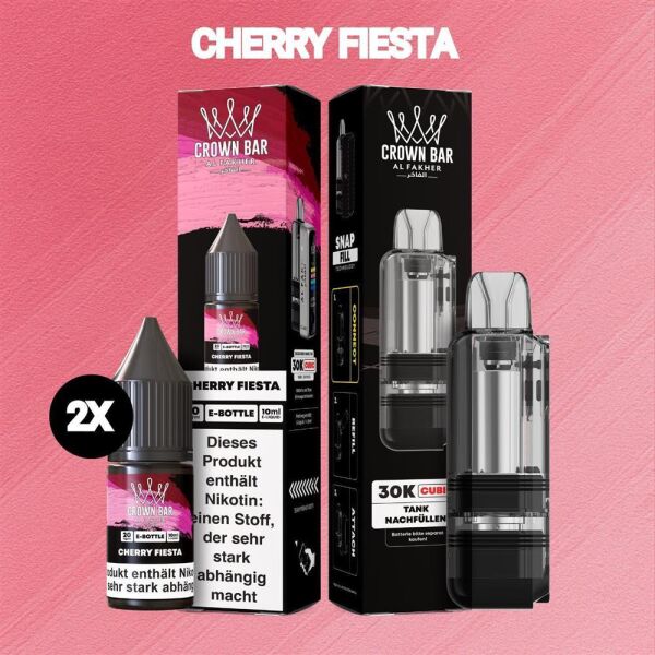 Al Fakher 30K Cubic | Cherry Fiesta | 2x Liquid & Pod-Tank