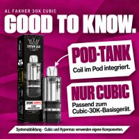 Al Fakher 30K Cubic | Lush Ice | 2x Liquid & Pod-Tank
