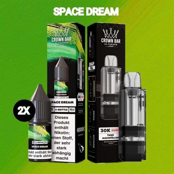 Al Fakher 30K Cubic | Space Dream | 2x Liquid & Pod-Tank