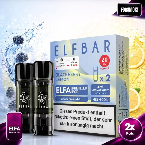 Elfbar ELFA | Pod | Blackberry Lemon