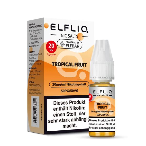 ELFLIQ | Nicsalt Liquid | Tropical Fruit | 20mg/ml
