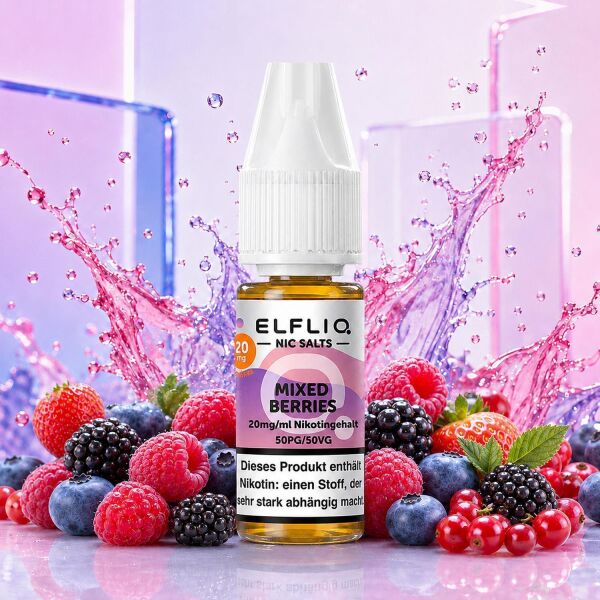 ELFLIQ Nikotinsalz-Liquid – Mix Berries, 10 mg/ml