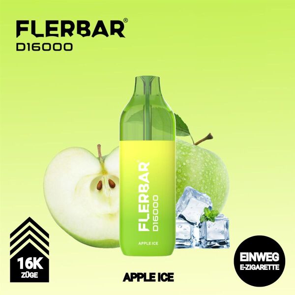 Flerbar D16000 | Apple Ice | 10ml+2ml