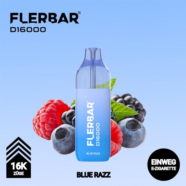 Flerbar D16000 | Blue Razz | 10ml+2ml