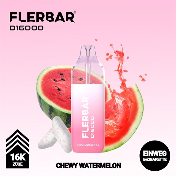 Flerbar D16000 | Chewy Watermelon | 10ml+2ml