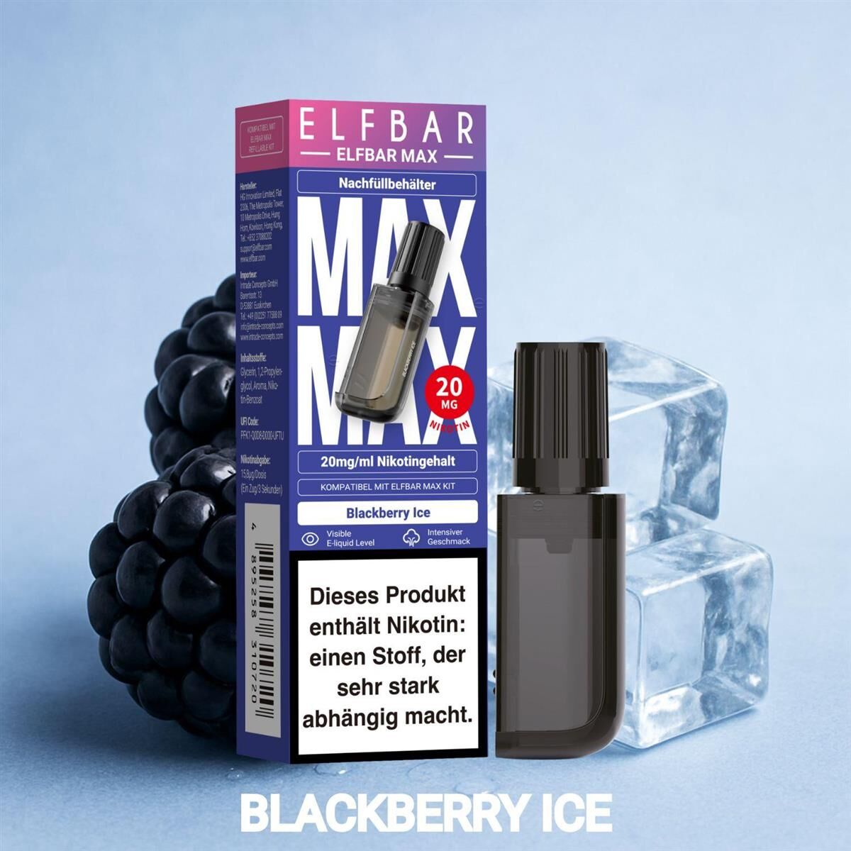 Elfbar MAX | POD | Blackberry Ice
