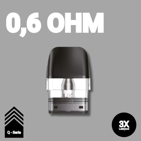 3x Geekvape Q | Pod Tank | 0,6 Ohm