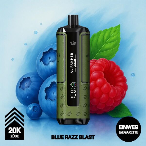 Al Fakher 20k Hypermax | Blue Razz Blast