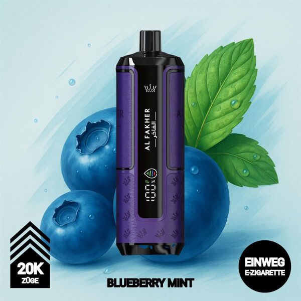 Al Fakher 20k Hypermax | Blueberry Mint