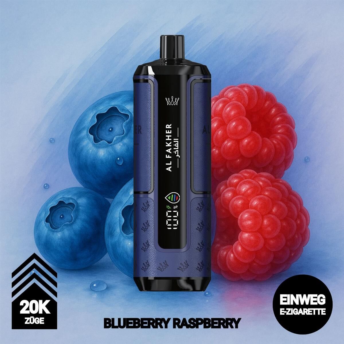 Al Fakher 20k Hypermax  Blueberry Raspberry | Super gnstig