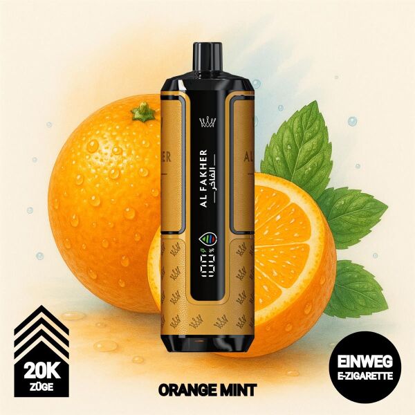 Al Fakher 20k Hypermax | Orange Mint