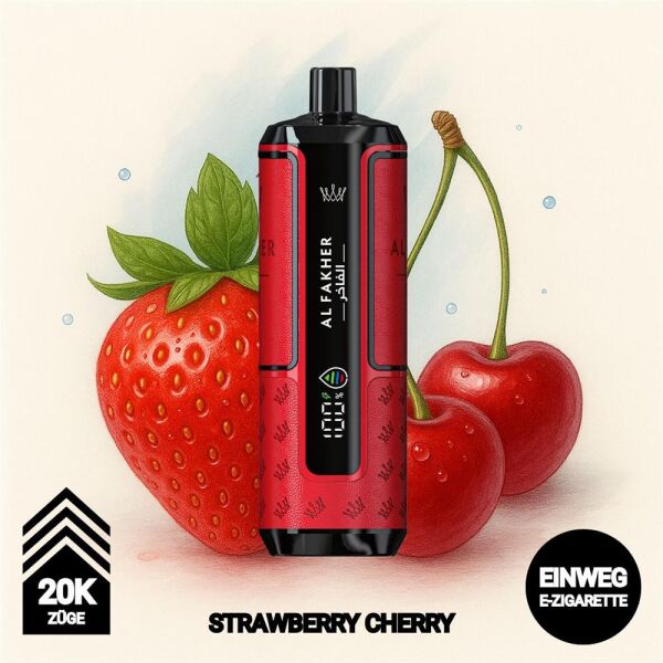 Al Fakher 20k Hypermax | Strawberry Cherry