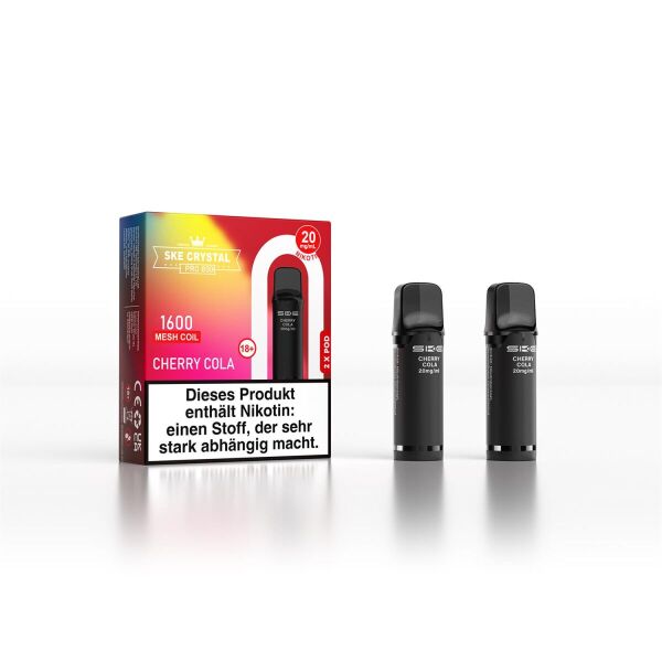 SKE Crystal Pro 800 | 2er Pod | Cherry Cola | ELFA-Kompatibel