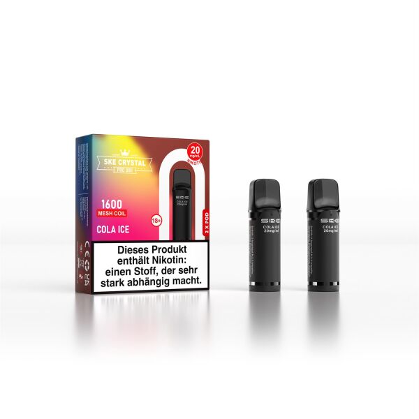 SKE Crystal Pro 800 | 2er Pod | Cola Ice | ELFA-Kompatibel