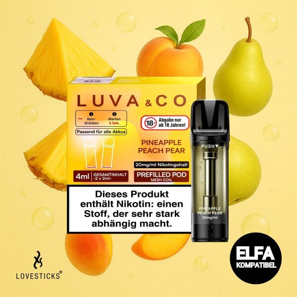 Lovesticks LUVA & CO | Pineapple Peach Pear | Elfa-Kompatibel