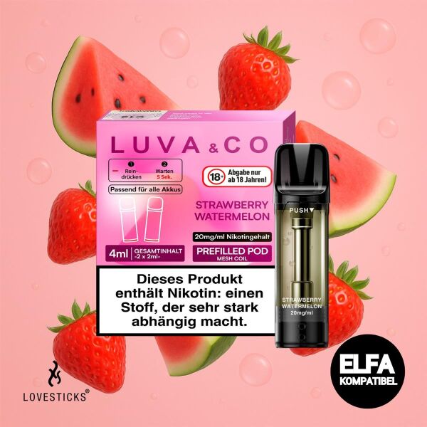 Lovesticks LUVA & CO | Strawberry Watermelon | Elfa-Kompatibel
