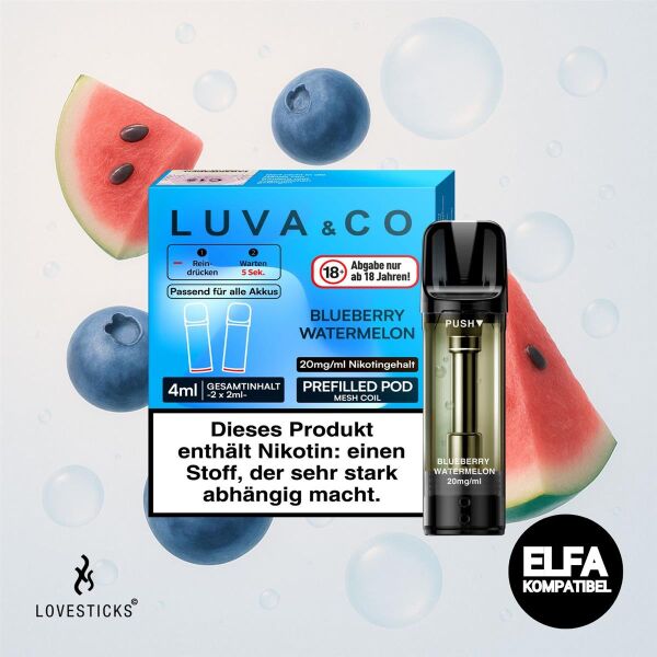 Lovesticks LUVA & CO | Blueberry Watermelon | Elfa-Kompatibel
