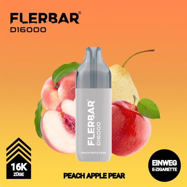 Flerbar D16000 | Peach Apple Pear | 10ml+2ml