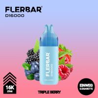 Flerbar D16000 Big-Puff-System – Triple Berry, 10...