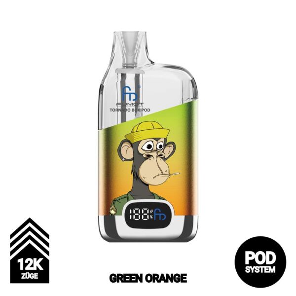 RandM Tornado Digital Box Pod 12000 | Green Orange