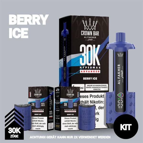 Al Fakher 30k Hypermax | KIT | Berry Ice