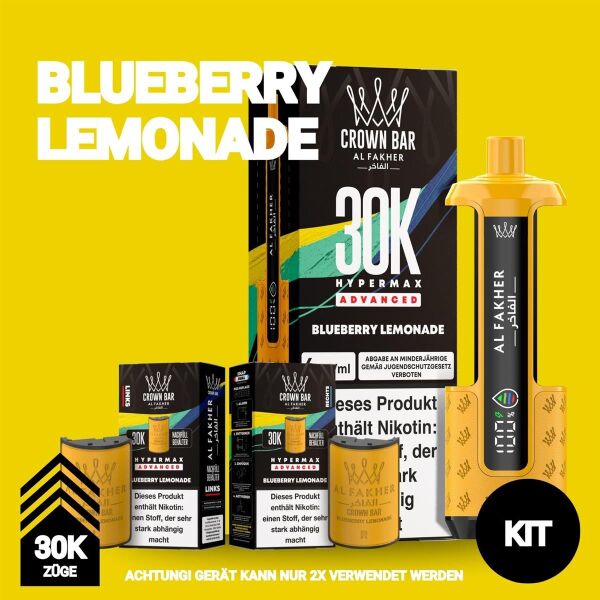 Al Fakher 30k Hypermax | KIT | Blueberry Lemonade