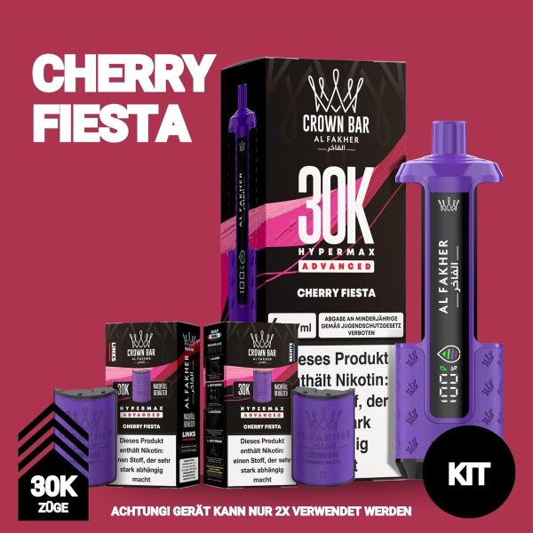 Al Fakher 30k Hypermax | KIT | Cherry Fiesta