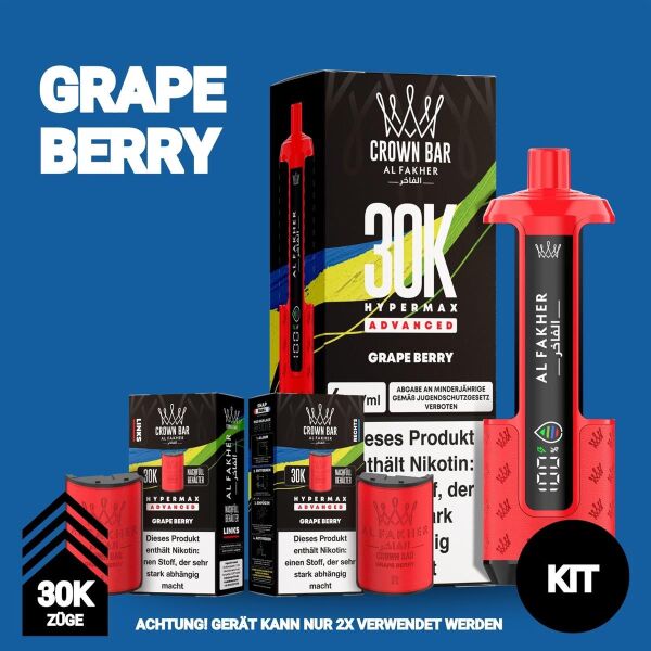 Al Fakher 30k Hypermax | KIT | Grape Berry
