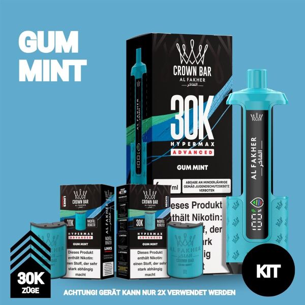 Al Fakher 30k Hypermax | KIT | Gum Mint